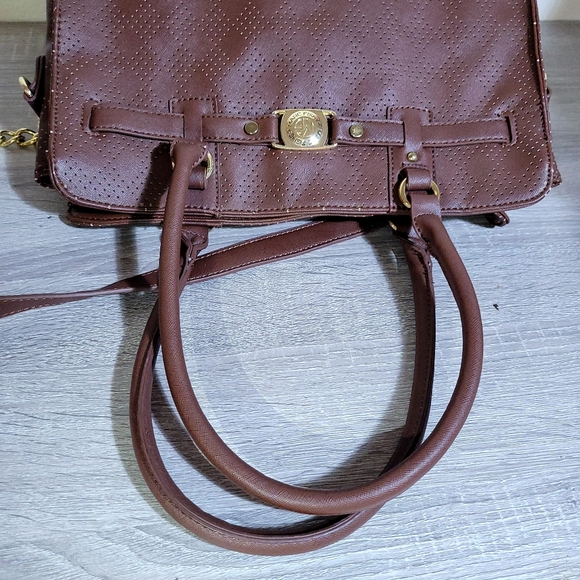 Marc Fisher Brown Classic Vegan Tote - Picture 6 of 8